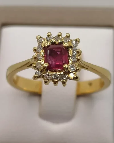 bijoux anciens occasion rubis diamants