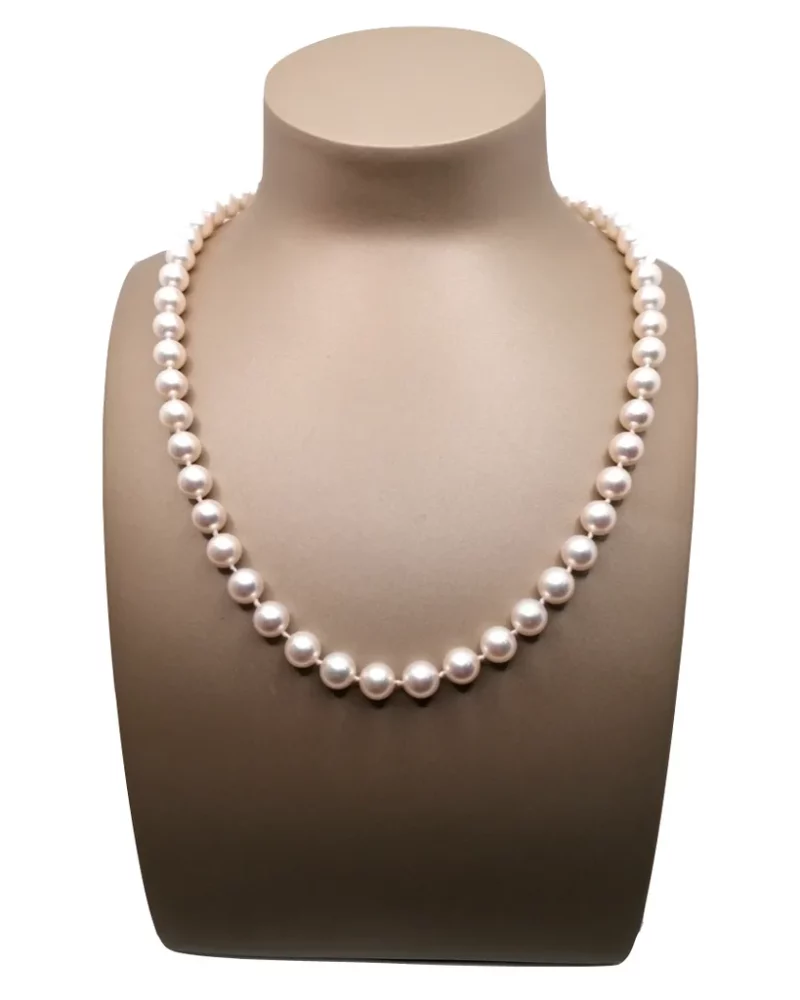 Collier perles or 18 carats vintage
