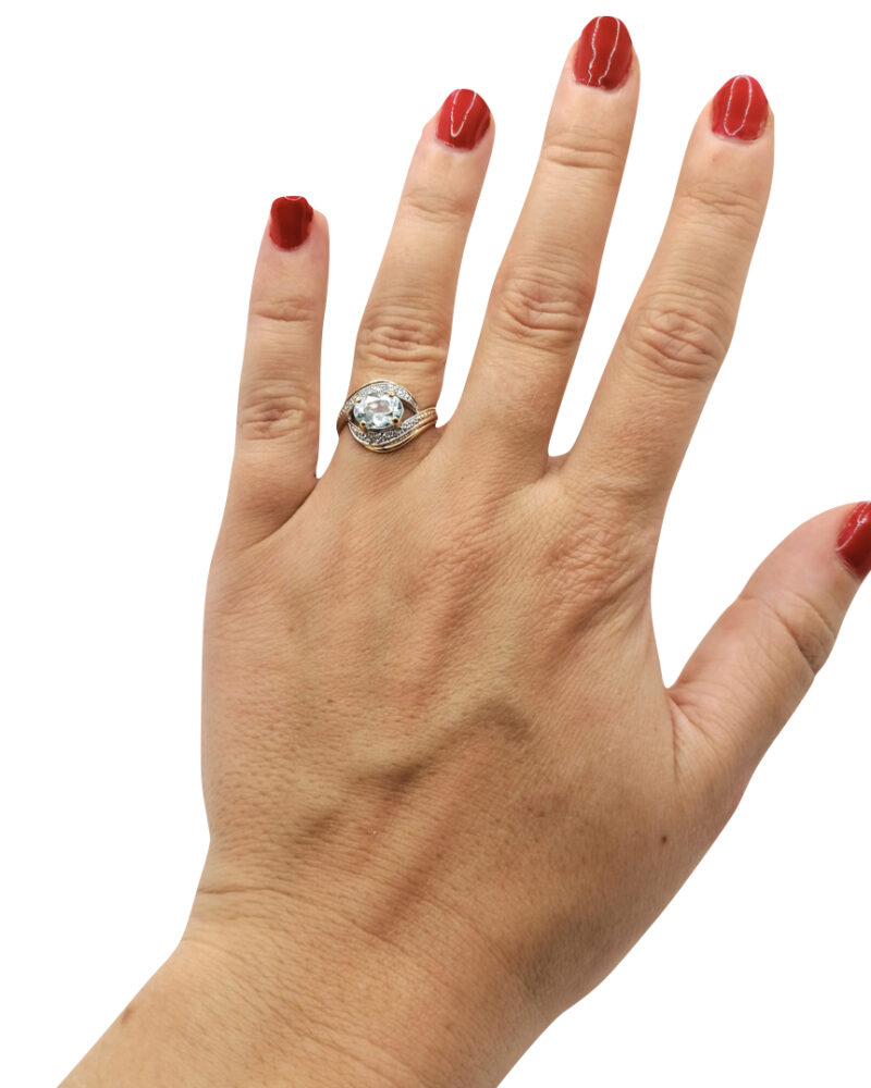 Bague luxe vintage or 18 carats occasion