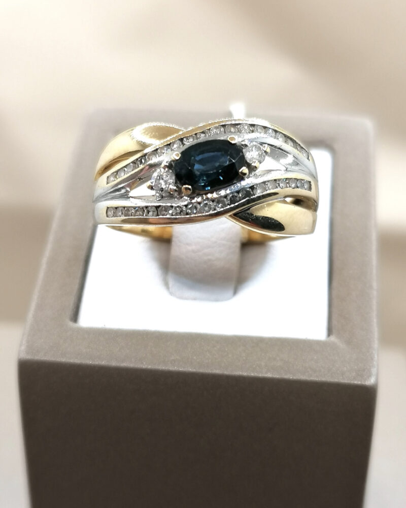 Bague Vintage or 18 carats occasion luxe