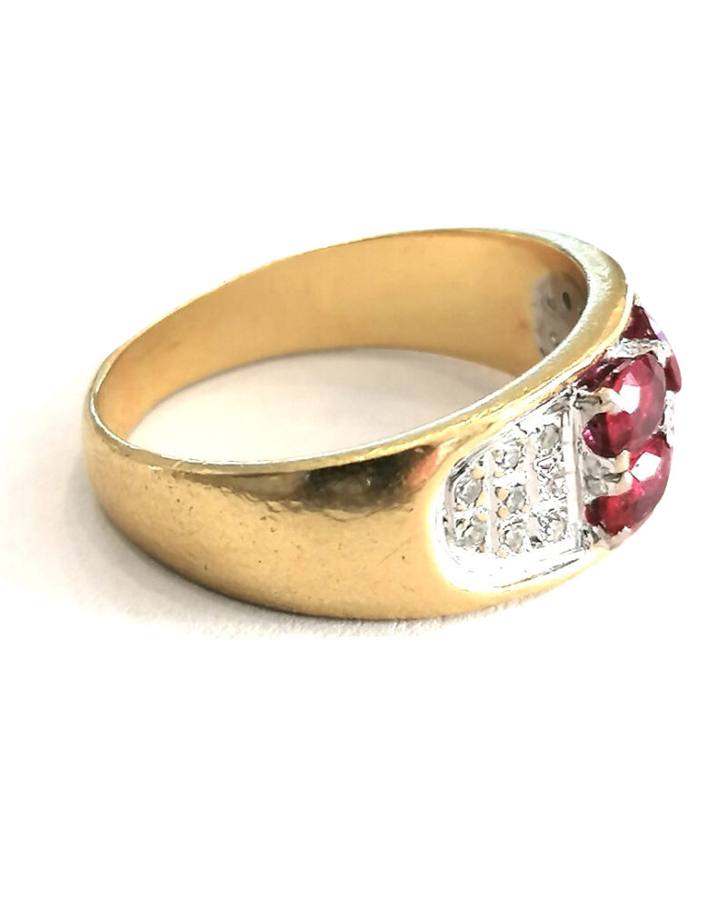 bague rubis or 18 carats occasion pas cher